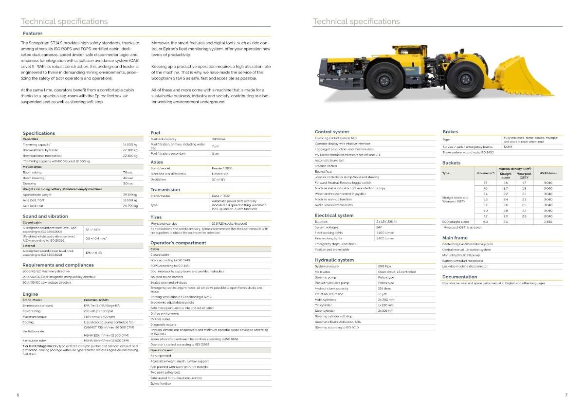 2024 Epiroc Scooptram ST14S Batteridrevet